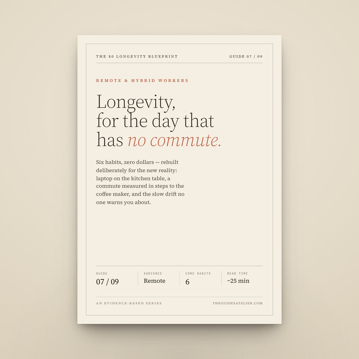 Poster with text on a beige background